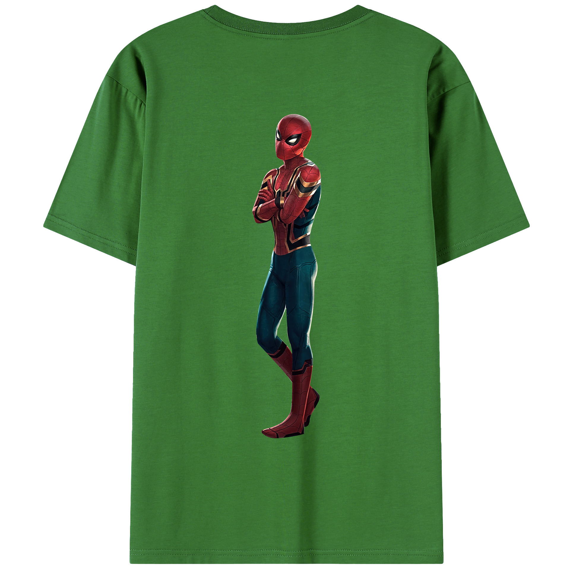 （画像用） Spider Man スパイダーマン レディース半袖Tシャツ(バックプリント)